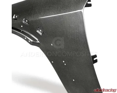 Anderson Composites Carbon Fiber Front Fenders (Pair) Dodge Demon 2018 - AC-FF18DGCHHC