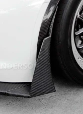Anderson Composites Carbon Fiber Front Bumper Canards Chevrolet Corvette C7 Z06 2015-2018                                     - AC-FL14CHC7-Z6XC - Image 6
