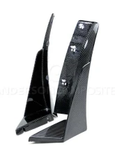 Anderson Composites Carbon Fiber Front Bumper Canards Chevrolet Corvette C7 Z06 2015-2018                                     - AC-FL14CHC7-Z6XC - Image 2
