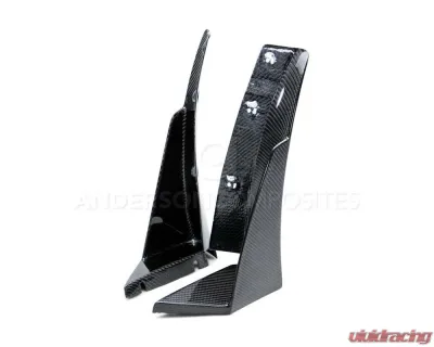 Anderson Composites Carbon Fiber Front Bumper Canards Chevrolet Corvette C7 Z06 2015-2018 - AC-FL14CHC7-Z6XC