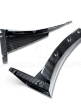 Anderson Composites Carbon Fiber Front Bumper Canards Chevrolet Corvette C7 Z06 2015-2018                                     - AC-FL14CHC7-Z6XC - Image 5