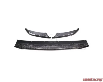 Anderson Composites 3pc Carbon Fiber Front Splitter Ford Mustang GT350R 2015-2023 - AC-FL15MU350