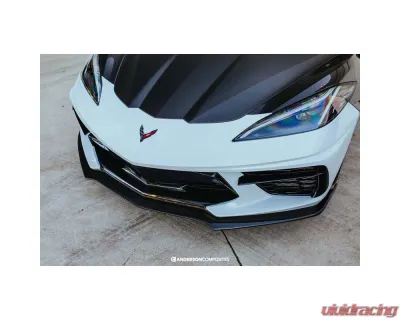 Anderson Composites Carbon Fiber Splitter | Lip Chevrolet Corvette C8 Stingray 2020-2024 - AC-FL20CHC8-MB