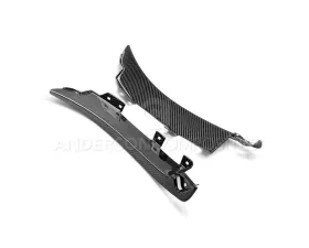 Anderson Composites Carbon Fiber Rear Splash Guards Ford Mustang GT350 2015-2023