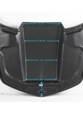 Anderson Composites Fiberglass Hood with 3 Inch Cowl Chevrolet Camaro 2010-2013                                     - AC-HD1011CHCAM-CP-GF - Image 6