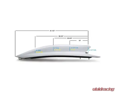 Anderson Composites Fiberglass Hood with 3 Inch Cowl Chevrolet Camaro 2010-2013 - AC-HD1011CHCAM-CP-GF