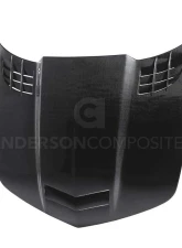 Anderson Composites TTII Style Carbon Fiber Hood Chevrolet Camaro 2010-2013                                     - AC-HD1011CHCAM-TTII - Image 5