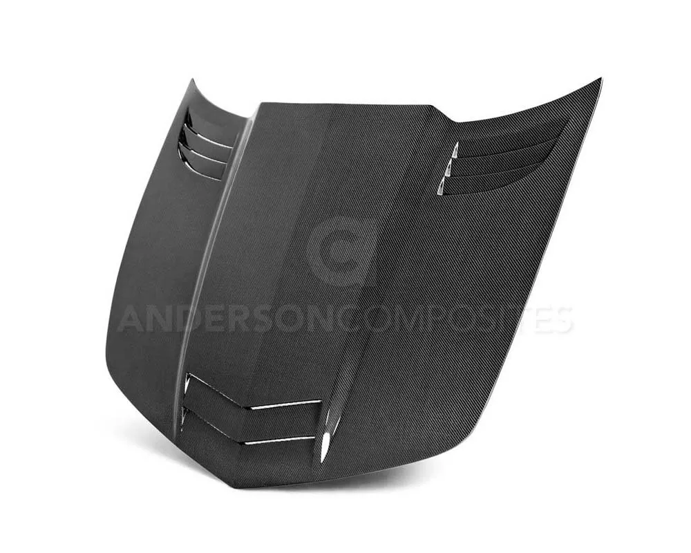 Anderson Composites TT Style Carbon Fiber Hood Chevrolet Camaro 2010-2013 - AC-HD1011CHCAM-TT