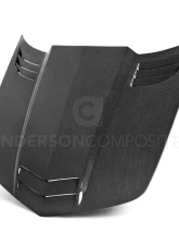 Anderson Composites TT Style Carbon Fiber Hood Chevrolet Camaro 2010-2013                                     - AC-HD1011CHCAM-TT - Image 6