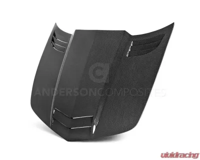 Anderson Composites TT Style Carbon Fiber Hood Chevrolet Camaro 2010-2013 - AC-HD1011CHCAM-TT