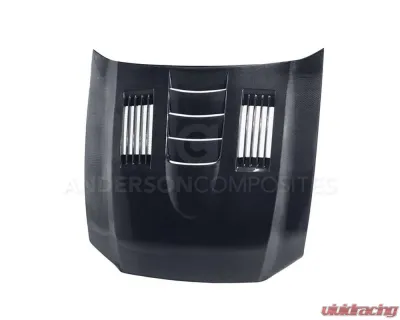 Anderson Composites Carbon Fiber Hood SS-Style Ford Mustang Shelby GT500 | GT | V6 2010-2014 - AC-HD1011FDMU-SS