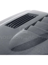 Anderson Composites Carbon Fiber Hood SS-Style Ford Mustang Shelby GT500 | GT | V6 2010-2014                                     - AC-HD1011FDMU-SS - Image 4