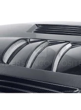 Anderson Composites Carbon Fiber Hood SS-Style Ford Mustang Shelby GT500 | GT | V6 2010-2014                                     - AC-HD1011FDMU-SS - Image 5