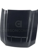 Anderson Composites Carbon Fiber Hood TS-Style Ford Mustang Shelby GT500 | GT | V6 2010-2014                                     - AC-HD1011FDMU-TS - Image 6
