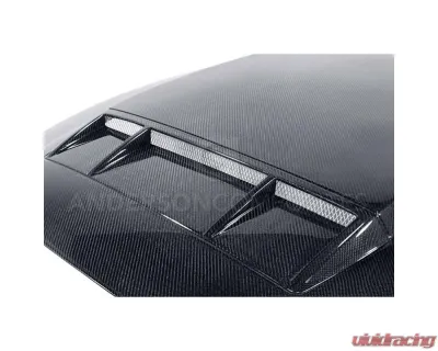 Anderson Composites Carbon Fiber Hood TS-Style Ford Mustang Shelby GT500 | GT | V6 2010-2014 - AC-HD1011FDMU-TS