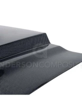 Anderson Composites Carbon Fiber Hood TS-Style Ford Mustang Shelby GT500 | GT | V6 2010-2014                                     - AC-HD1011FDMU-TS - Image 4