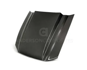 Anderson Composites Type-CJ Carbon Fiber Cowl Hood Ford Mustang 2013-2014