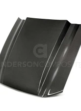 Anderson Composites Type-CJ Carbon Fiber Cowl Hood Ford Mustang 2013-2014                                     - AC-HD13FDMU-CJ - Image 9