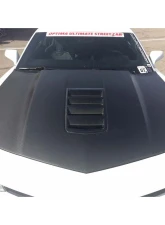 Anderson Composites Dry Carbon Fiber Hood Chevrolet Camaro SS | 1LE | Z28 2014-2015                                     - AC-HD14CHCAM-Z28-DRY - Image 7