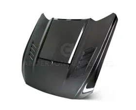 Anderson Composites Carbon Fiber Hood Ram Air Style Ford Mustang 2015-2017