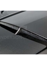 Anderson Composites Carbon Fiber Hood Ram Air Style Ford Mustang 2015-2017                                     - AC-HD15FDMU-AB-DS - Image 3
