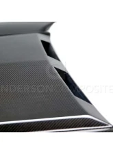 Anderson Composites Carbon Fiber Hood Ram Air Style Ford Mustang 2015-2017                                     - AC-HD15FDMU-AB-DS - Image 5
