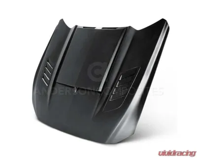 Anderson Composites Fiberglass Ram Air Hood Ford Mustang GT 2015-2017 - AC-HD15FDMU-AB-GF