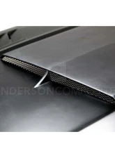 Anderson Composites Fiberglass Ram Air Hood Ford Mustang GT 2015-2017                                     - AC-HD15FDMU-AB-GF - Image 2