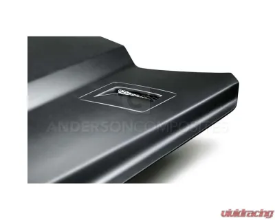 Anderson Composites Type-GTH Fiberglass Hood Ford Mustang GT 2015-2023 - AC-HD15FDMU-AT-GF