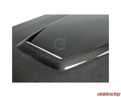 Anderson Composites Type-GR Double Sided Carbon Fiber Hood Ford Mustang GT | EcoBoost | 2015-2023 - AC-HD15FDMU-GR-DS