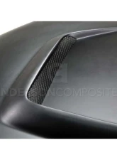 Anderson Composites Type-GR GT350 Style Hood Ford Mustang GT 2015-2017                                     - AC-HD15FDMU-GR-GF - Image 3