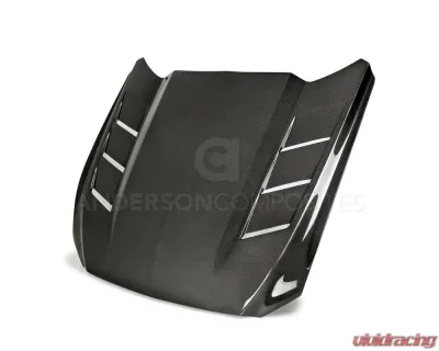 Anderson Composites Carbon Fiber Heat Extractor Hood Ford Mustang 2015-2017 - AC-HD15FDMU-SA-DS