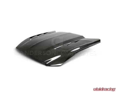 Anderson Composites Carbon Fiber Heat Extractor Hood Ford Mustang 2015-2017 - AC-HD15FDMU-SA-DS