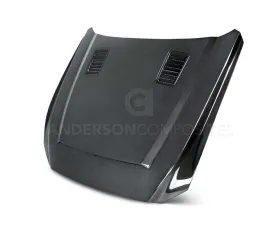 Anderson Composites Type-SN Double Sided Carbon Fiber Hood Ford Mustang GT | EcoBoost | 2015-2023
