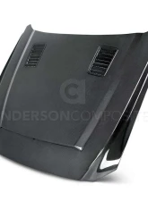 Anderson Composites Type-SN Double Sided Carbon Fiber Hood Ford Mustang GT | EcoBoost | 2015-2023                                     - AC-HD15FDMU-SN-DS - Image 5