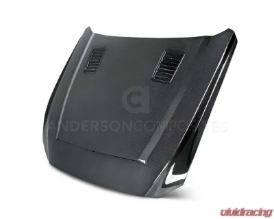 Anderson Composites Type-SN Double Sided Carbon Fiber Hood Ford Mustang GT | EcoBoost | 2015-2023 - AC-HD15FDMU-SN-DS