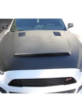 Anderson Composites Type-SN (Super Snake Style) Fiberglass Hood Ford Mustang GT 2015-2023                                     - AC-HD15FDMU-SN-GF - Image 4