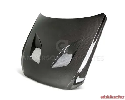 Anderson Composites Type-TT Carbon Fiber Hood Ford Mustang | EcoBoost | V6 2015-2023 - AC-HD15FDMU-TT-DS