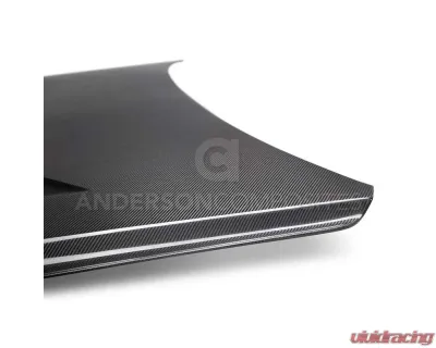 Anderson Composites Type-TT Carbon Fiber Hood Ford Mustang | EcoBoost | V6 2015-2023 - AC-HD15FDMU-TT-DS