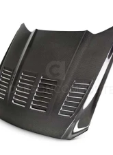 Anderson Composites Type-TW Double Sided Carbon Fiber Hood Ford Mustang | EcoBoost | V6 2015-2023                                     - AC-HD15FDMU-TW-DS - Image 5