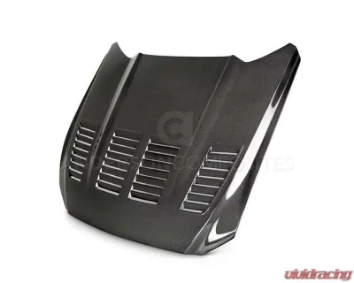 Anderson Composites Type-TW Double Sided Carbon Fiber Hood Ford Mustang | EcoBoost | V6 2015-2023 - AC-HD15FDMU-TW-DS