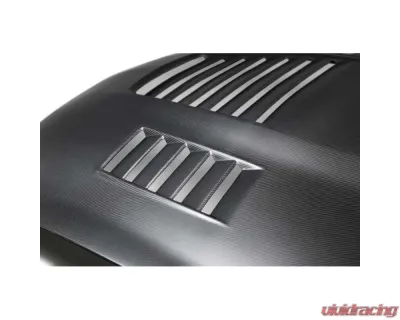 Anderson Composites Type-CR Double Sided Carbon Fiber Hood Ford Mustang Shelby GT350  2015-2019 - AC-HD15FDMU350-CR-DRY