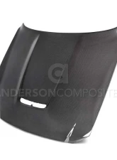 Anderson Composites Double-Sided Carbon Hood Ford Mustang GT350 2015-2023                                     - AC-HD15FDMU350-OE-DS - Image 5