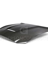 Anderson Composites Double-Sided Carbon Hood Ford Mustang GT350 2015-2023                                     - AC-HD15FDMU350-OE-DS - Image 2