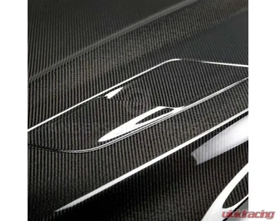 Anderson Composites Type-OE (GT Style with hood vents) Double Sided Carbon Fiber Hood Ford Mustang | EcoBoost | V6 2015-2023 - AC-HD15FDMUGT-OE-DS