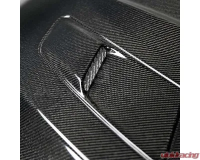 Anderson Composites Type-OE (GT Style with hood vents) Double Sided Carbon Fiber Hood Ford Mustang | EcoBoost | V6 2015-2023 - AC-HD15FDMUGT-OE-DS