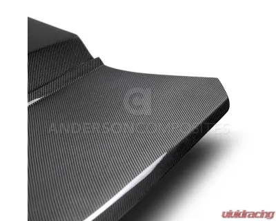 Anderson Composites Type-AZ Double Sided Carbon Fiber Hood Chevrolet Camaro 2016-2023 - AC-HD16CHCAM-AZ-DS