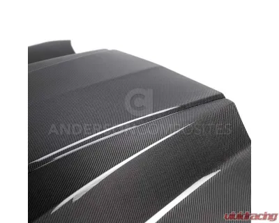 Anderson Composites Type-CP Double Sided Carbon Fiber Hood Chevrolet Camaro 2016-2020 - AC-HD16CHCAM-CP-DS