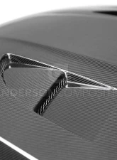 Anderson Composites Carbon Fiber Type-SA Carbon Fiber Hood Ford Focus 2015-2017                                     - AC-HD16FDFO-SA - Image 3