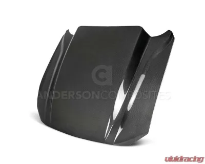 Anderson Composites Type-CJ Double-Sided Carbon Fiber Hood Ford Mustang GT | EcoBoost 2018-2023 - AC-HD18FDMU-CJ-DS
